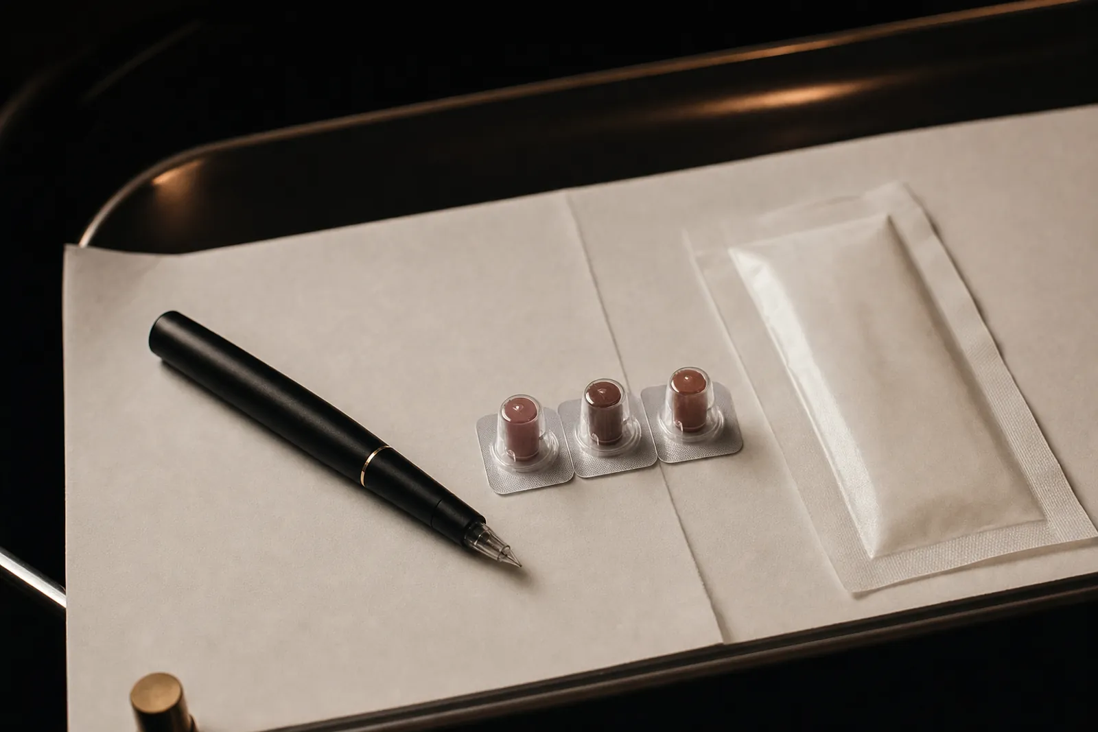 Gros plan sur une bouche au repos après une séance de maquillage semi-permanent, teinte cicatrisée, peau nette.